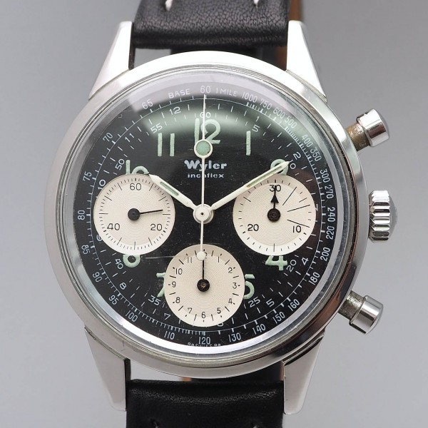 Wyler Incaflex Chronograph 1502-4 Valjoux 72