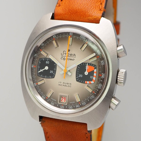 Stowa Chronograph Vintage Handaufzug Valjoux 7734