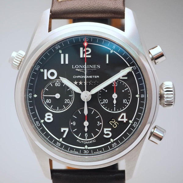 Longines Spirit Chronograph L3.820.4.53.0 Box & Papiere